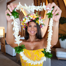 Friendly welcome to Hilton Hotel Tahiti