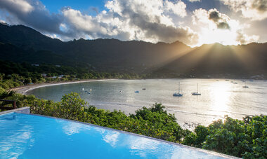Spacifica Travel Le Nuku Hiva by Pearl Resorts Pool and its view