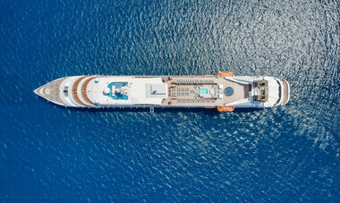 Spacifica Travel Windstar Cruises Ship aerial