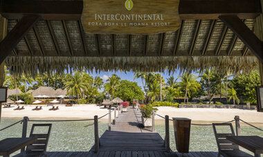 Spacifica Travel InterContinental Bora Bora Le Moana Arrival dock