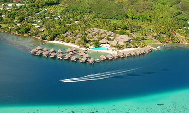 Spacifica Travel Manava Beach Resort and Spa Moorea Aerial view