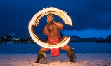 Spacifica Travel Le Bora Bora By Pearl Resorts Fire Dance