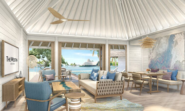 Westin Bora Bora Accommodation _Existing Beach Suite (living)