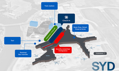 Airport 3D Map - SYD