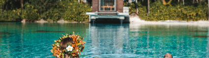 Spacifica Travel InterContinental Bora Bora Resort & Thalasso Spa Couple swimming