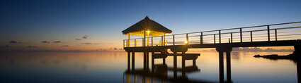 Pontoon at dusk