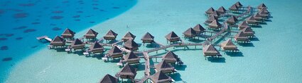 Intercontinental Le Moana Aerial view of the Overwater Bungalows