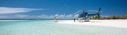 Tahiti Nui helicopter Tupai plage